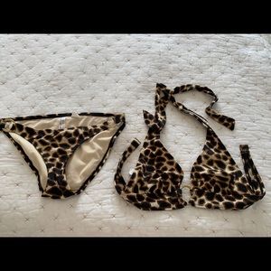 Leopard bathing suit. Small